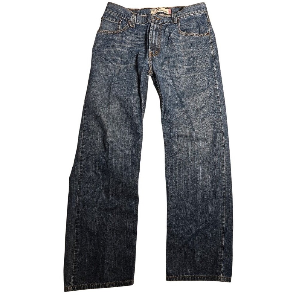 Levis 559 Relaxed Straight Jeans Mens 34x32 M Wash Blue Denim 100% Cotton  821
